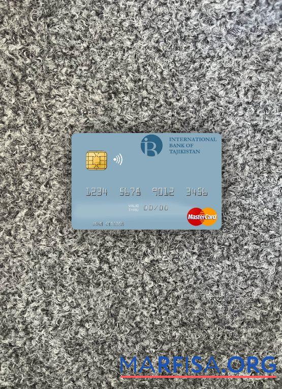 Blank Tajikistan IBT mastercard photolook front template